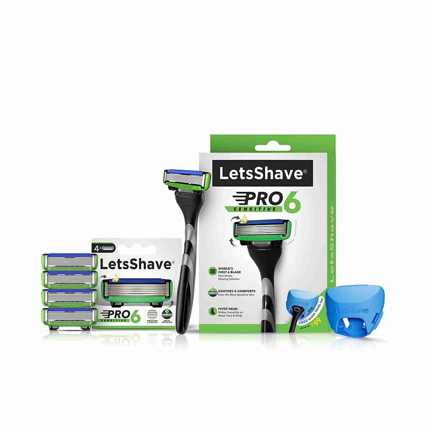 LetsShave | LetsShave  Pro 6 Sensitive Value Set