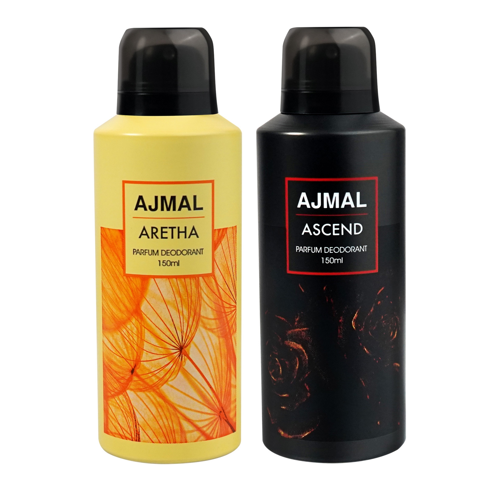 Ajmal Aretha and Ascend Deodorant Perfume 150ML Each Long Lasting Spray Party Wear Gift For Men and Women Online Exclusive
