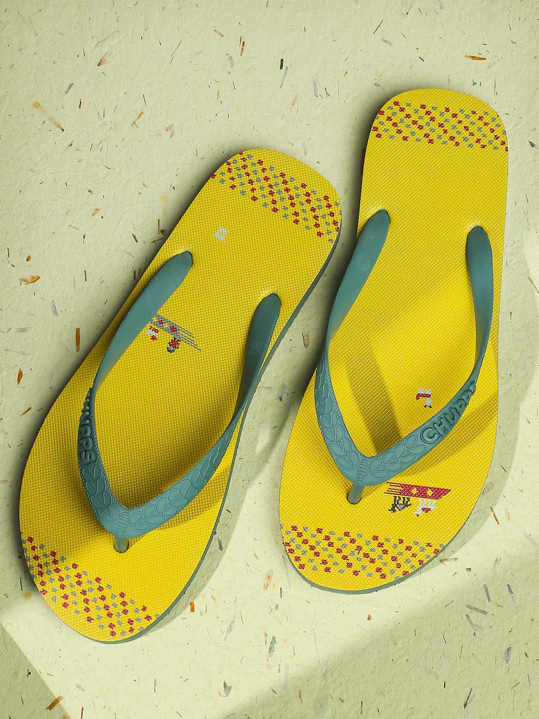 Women / Girls KALEEN GHABBE Natural Rubber Flip Flops