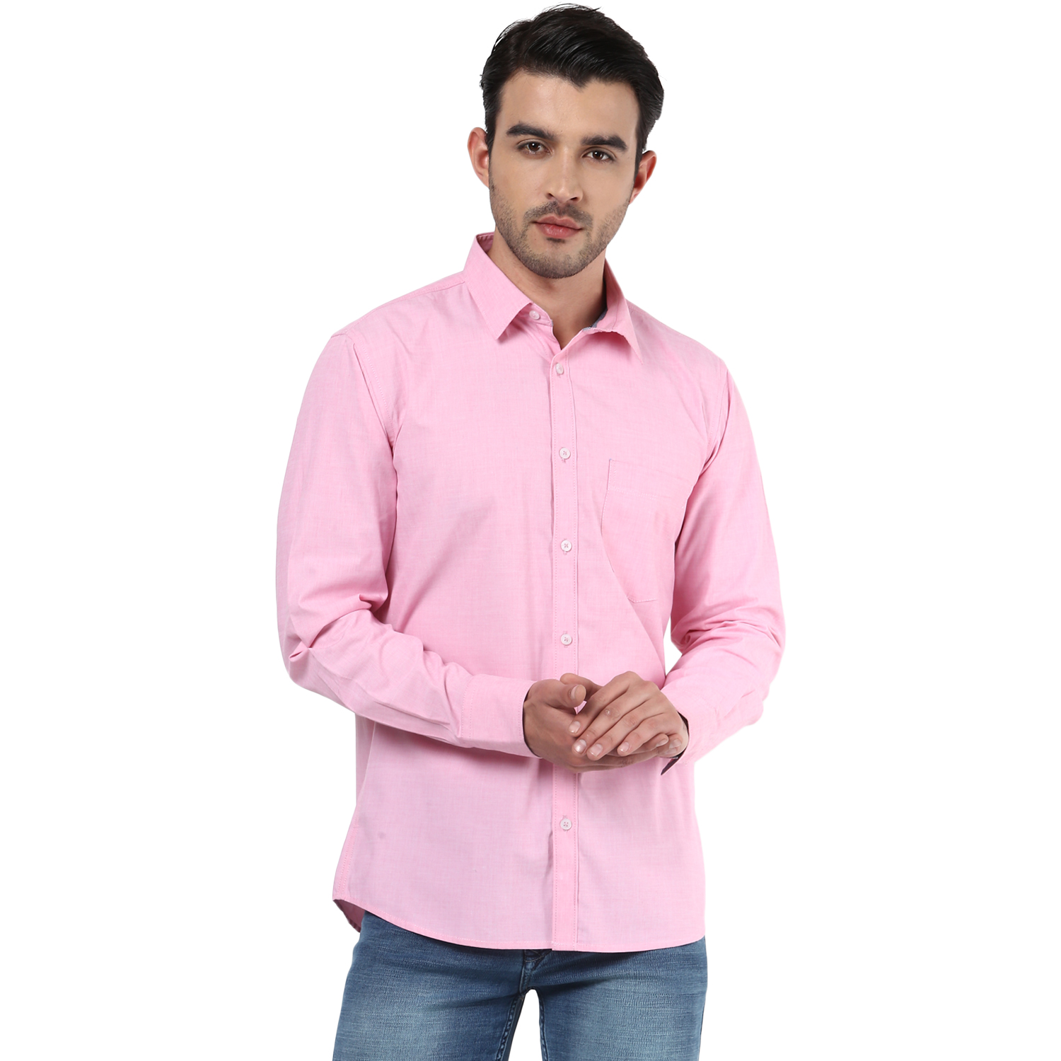 Crimsoune Club Men Pink Solid Shirt