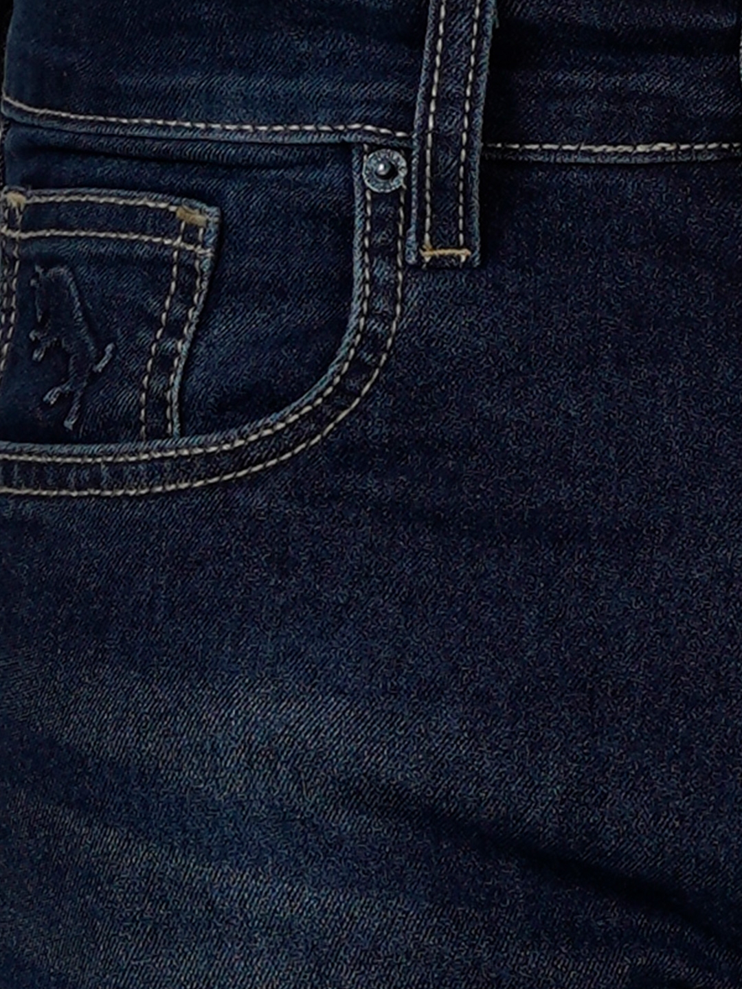 D'cot by Donear Men's Navy Blue Cotton Jeans