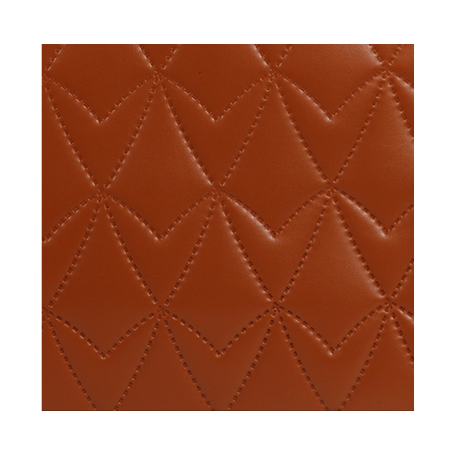 Brown Quilted Satchel Bag