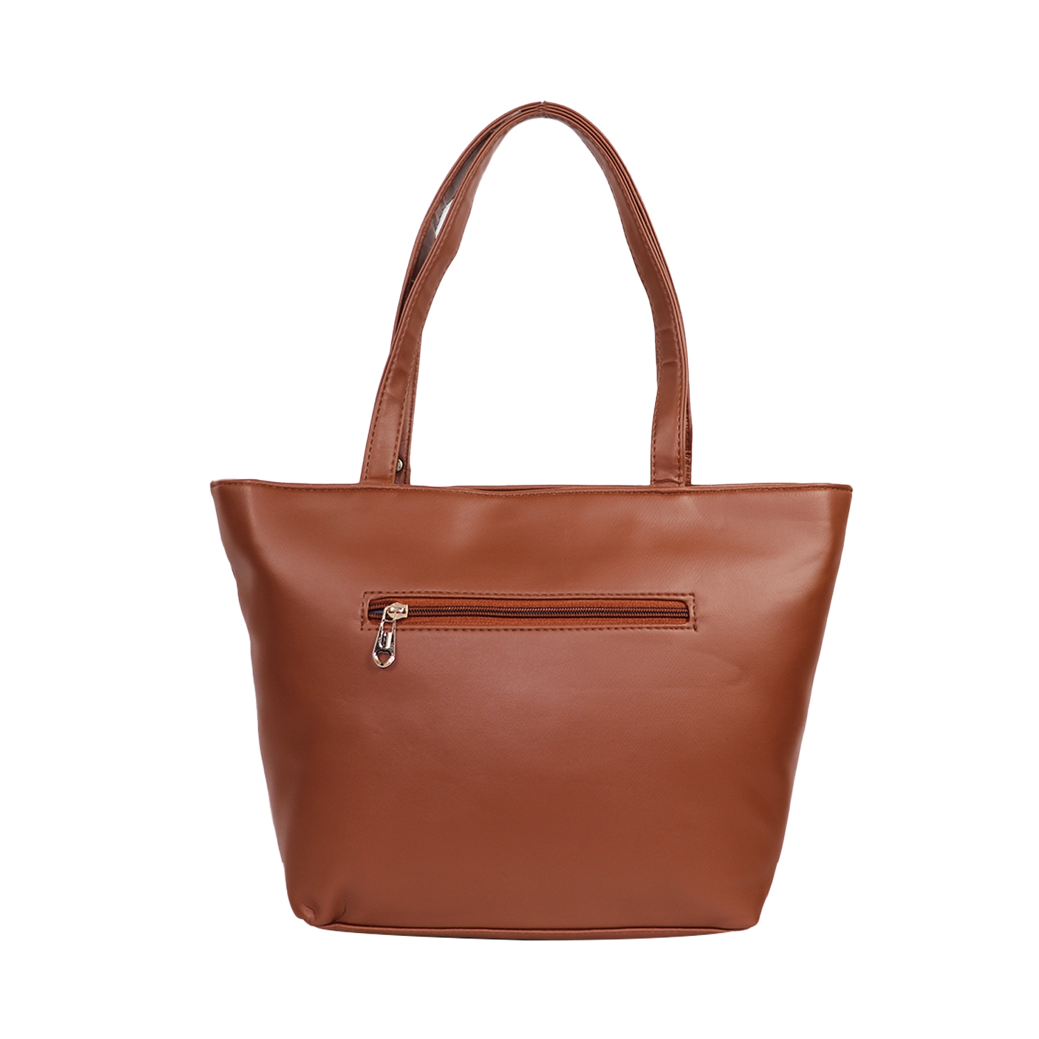 Brown Liner Textured Structured Shoulder Bag