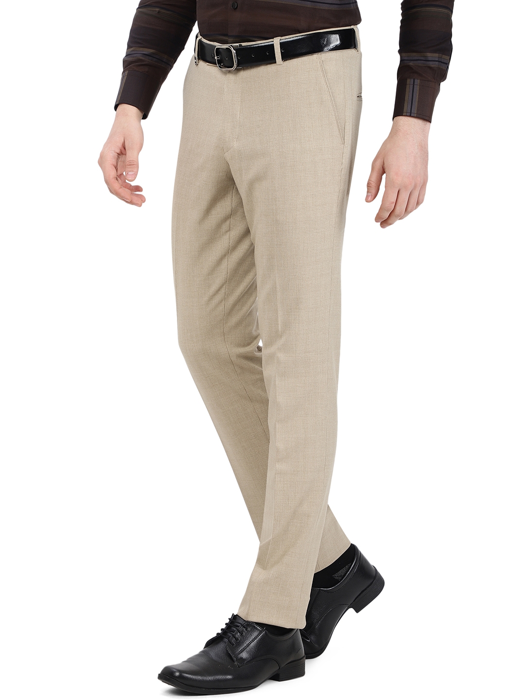 ELANHOOD Blue Slim Fit Formal Trouser For Mens
