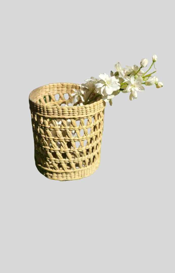 Gangadham soul for Earth handmade 100% natural kauna grass storage basket