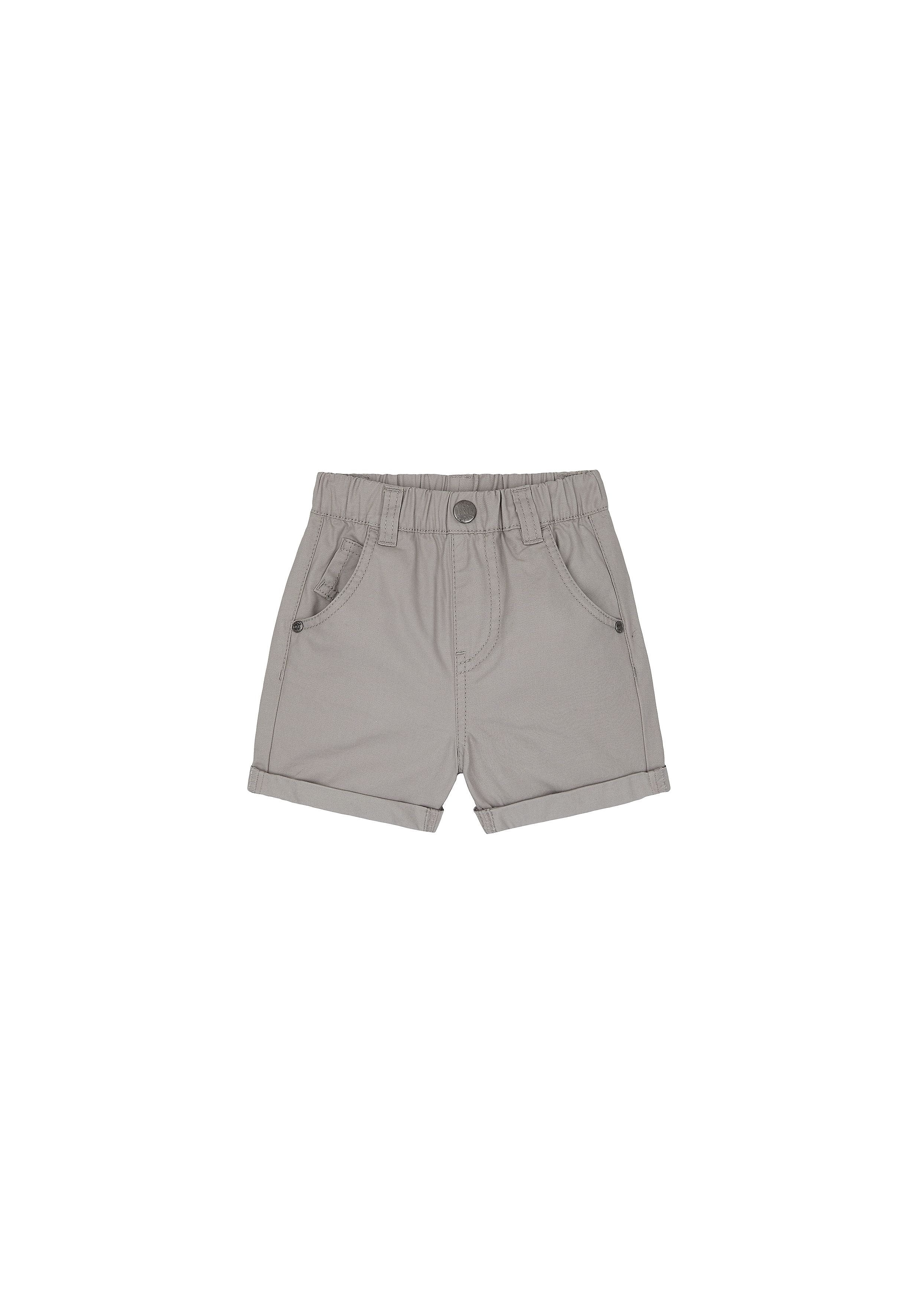 Boys Shorts Embroidered - Grey