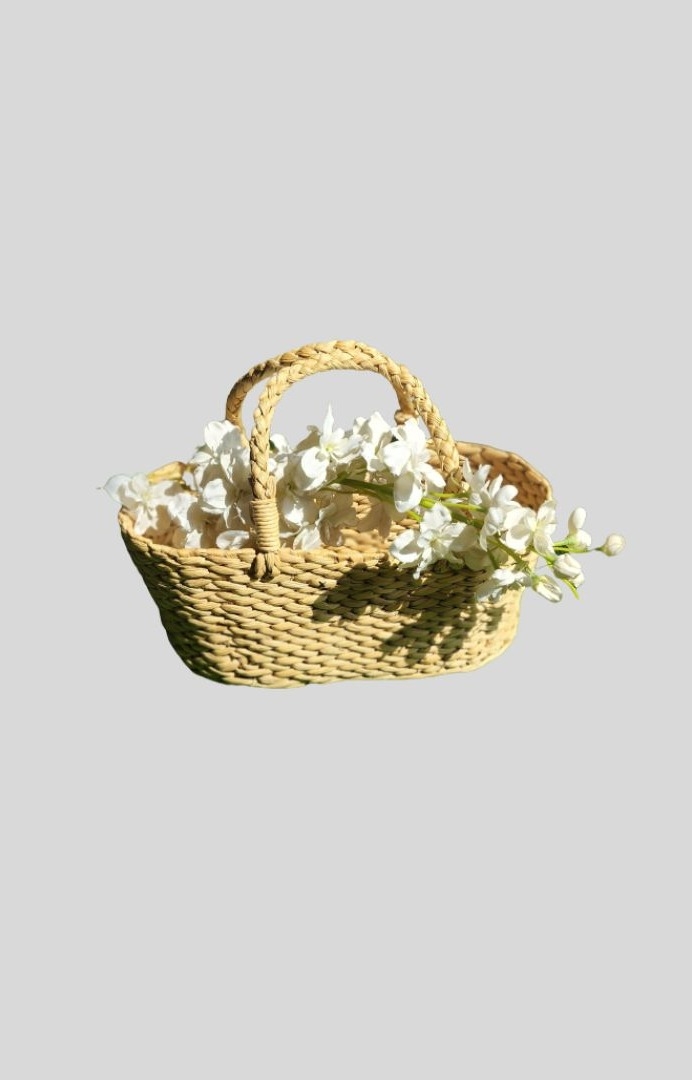 Gangadham Soul for Earth Handmade 100% Natural kauna grass hamper basket