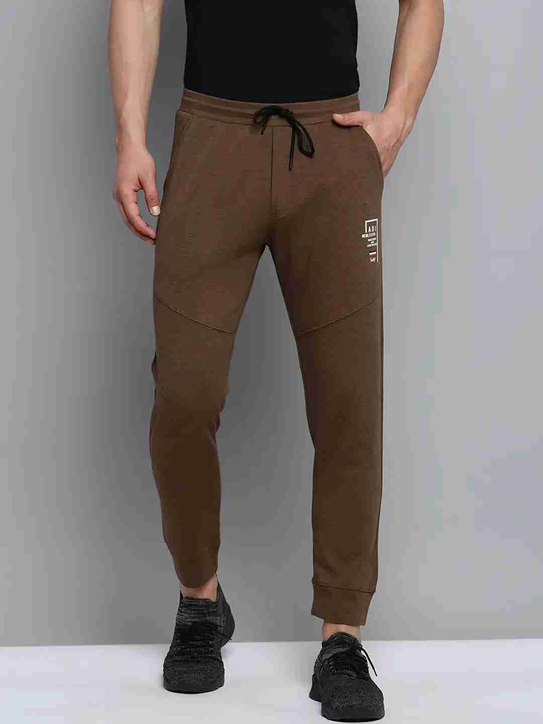 SHOWOFF Men's Solid Coffee Brown Regular Fit Joggers