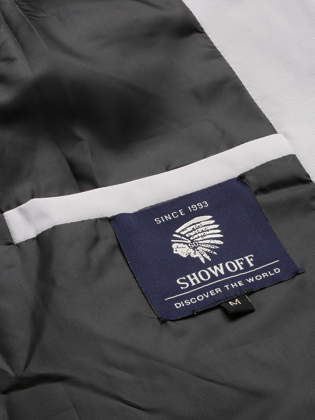 SHOWOFF Men's Notched Lapel Solid Grey Open Front Blazer