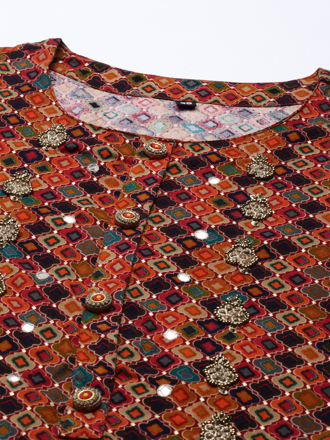 Women's Multicolour Cotton Printed Comfort Fit Kurtas