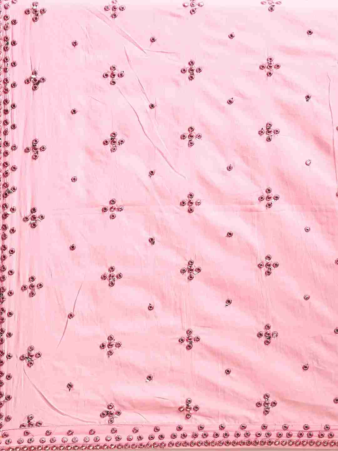 Women's Pink Cotton Blend Solid Comfort Fit Kurta Sets