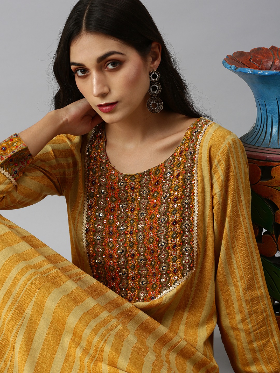 SHOWOFF Fashion Yoke Design NA WOMEN KURTA