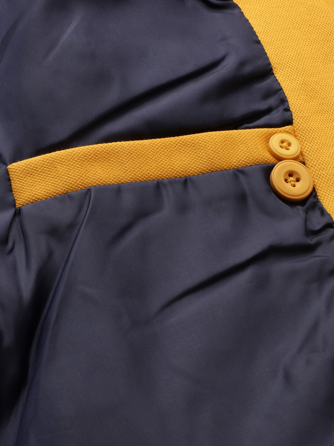 SHOWOFF Men's Notched Lapel Solid Yellow Open Front Blazer