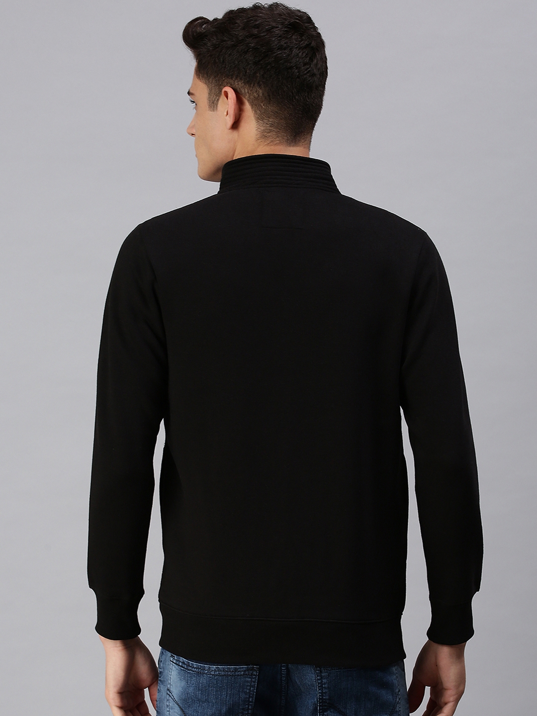 SHOWOFF Men's  Casual BLACK SweatShirt
