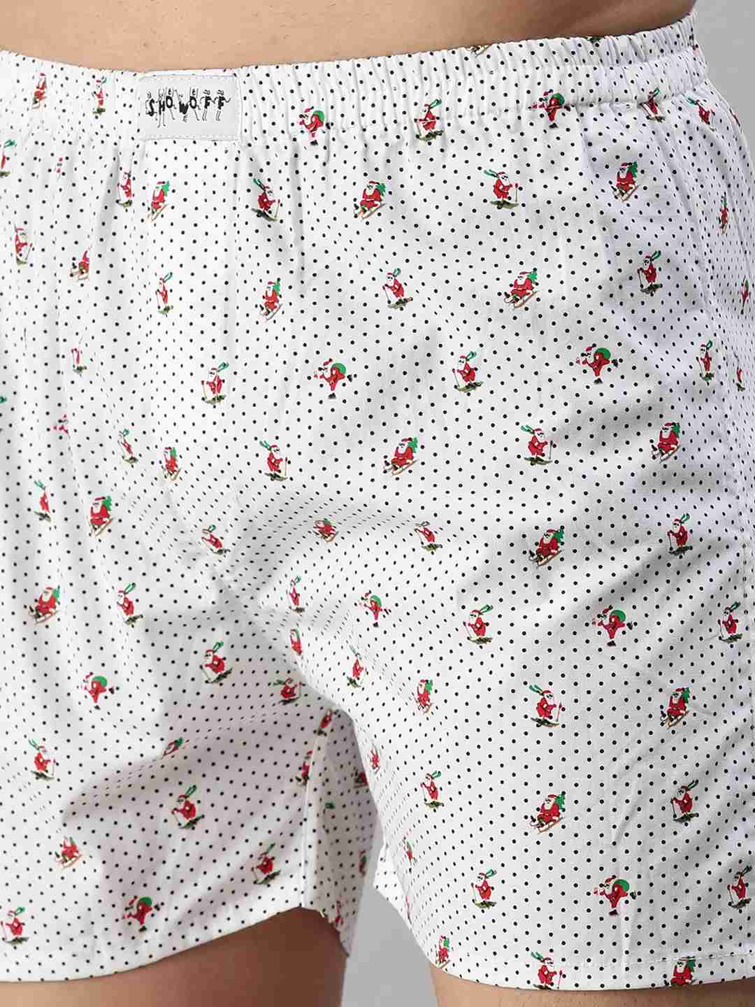 Pack of 2 Men's Casual Printed Cotton Boxers