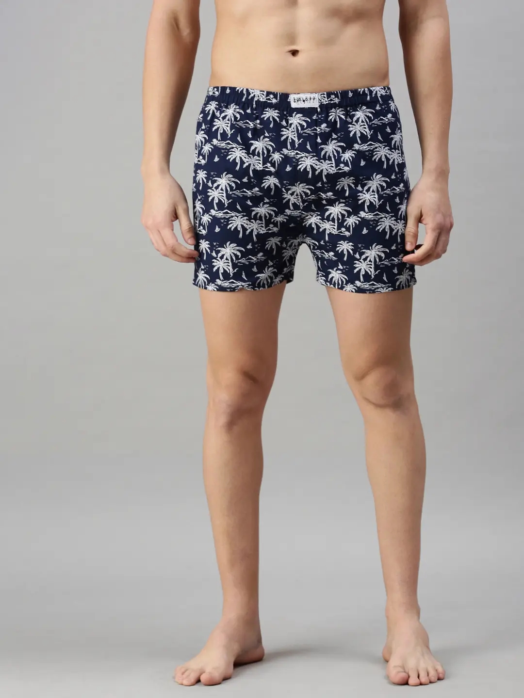 Pack of 2 Men's Casual Printed Cotton Boxers
