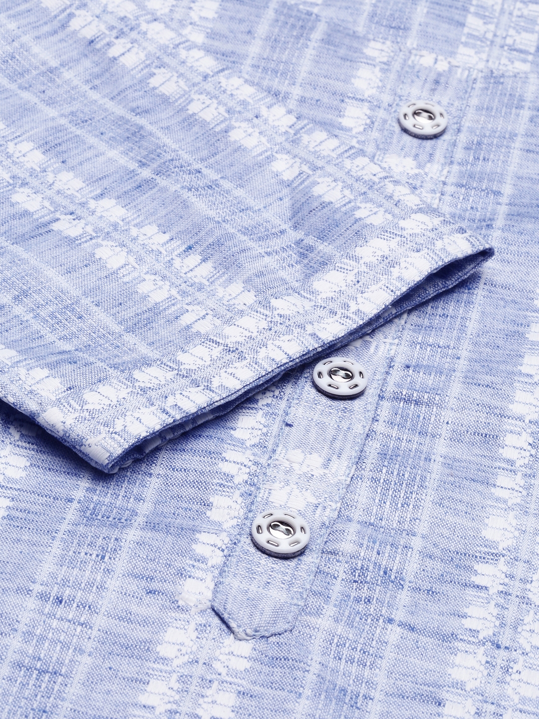 Women's Blue Cotton Solid Comfort Fit Kurtas