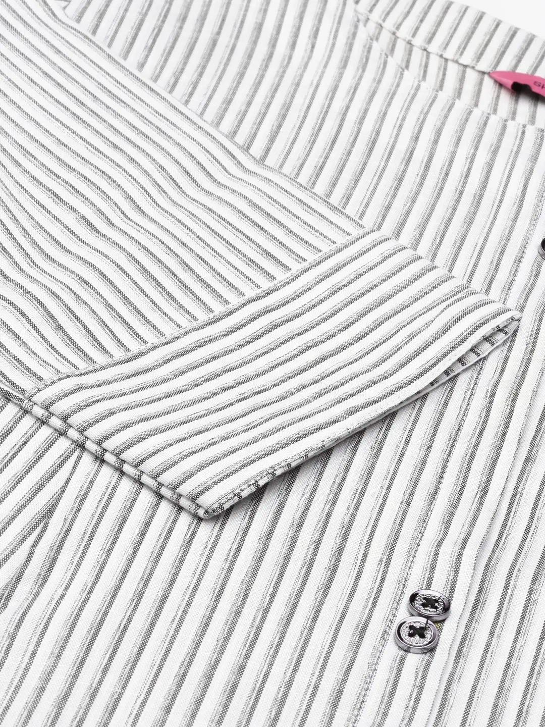 Women's White Cotton Striped Comfort Fit Kurtas