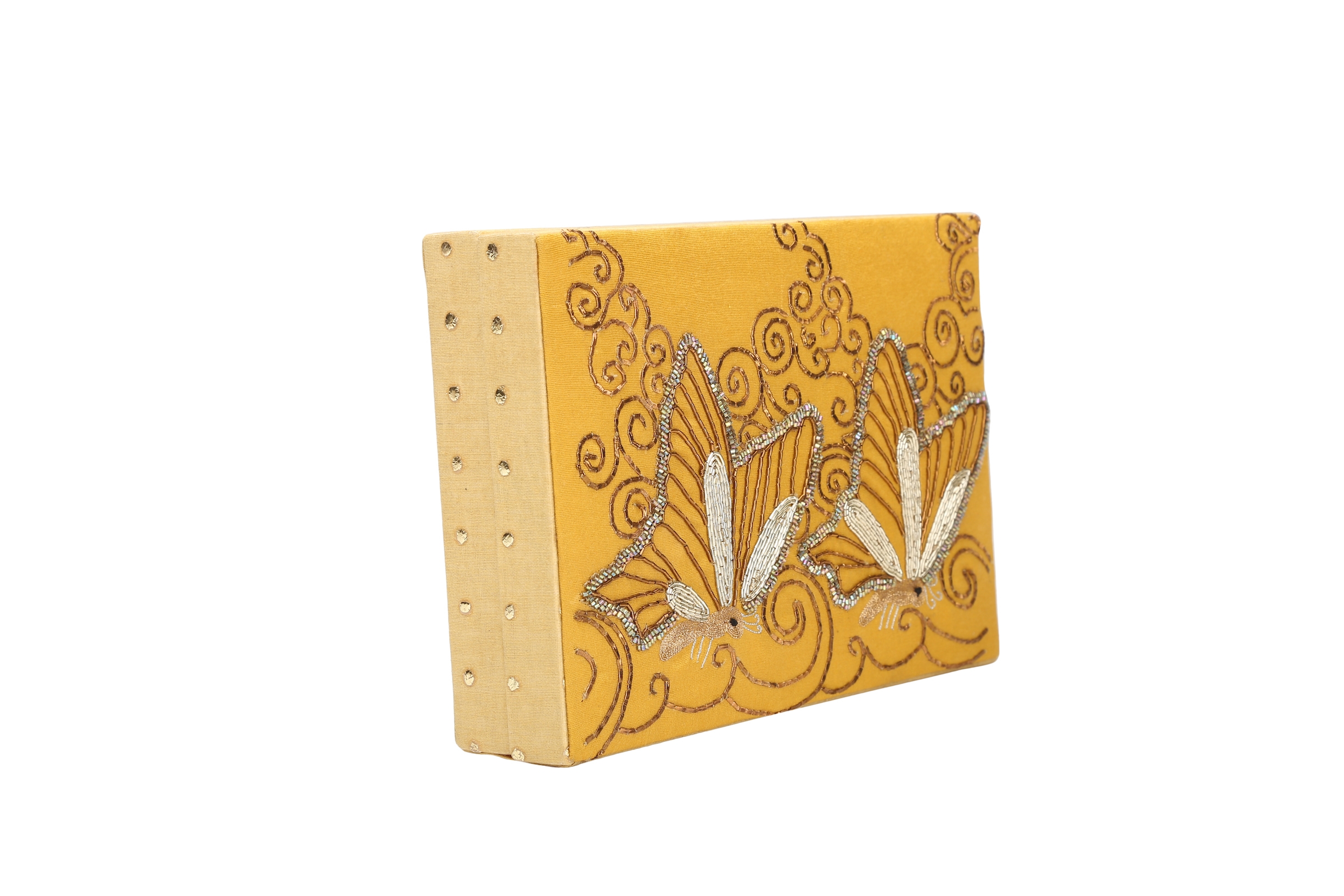 Yellow butterfly clutch