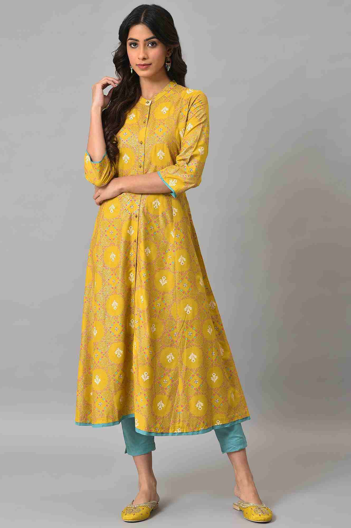 w kurti yellow