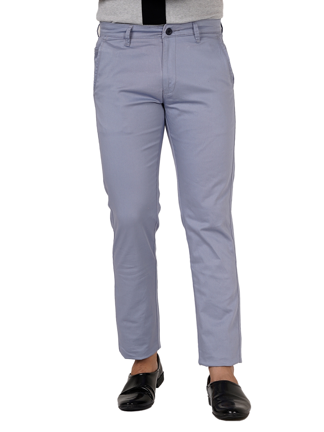 Buy Jainish Blue Cotton Tapered Fit Trousers for Mens Online  Tata CLiQ