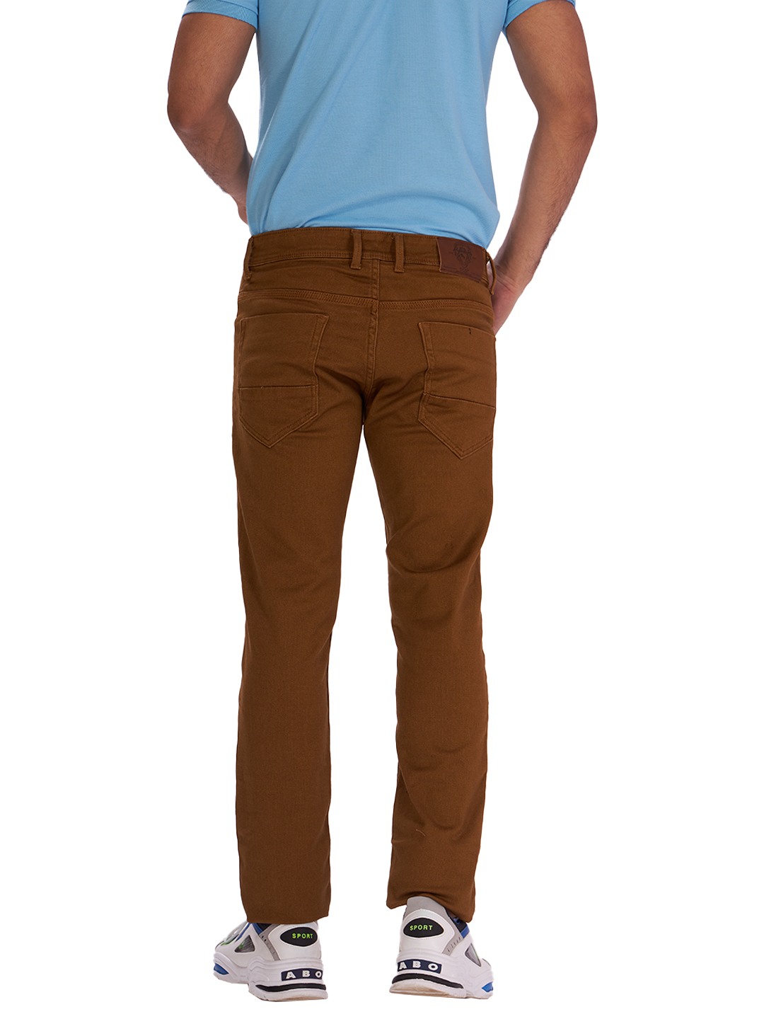 D'cot by Donear Men's Brown Cotton Jeans