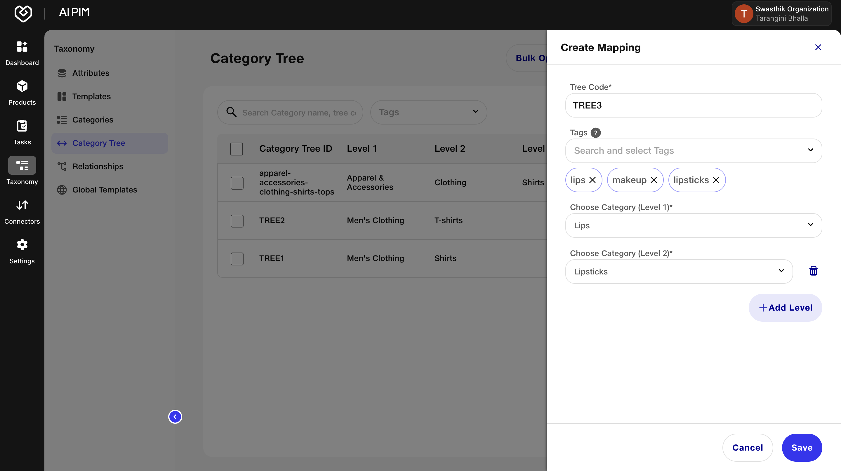 Enrichment Card on the Fynd AI PIM Dashboard