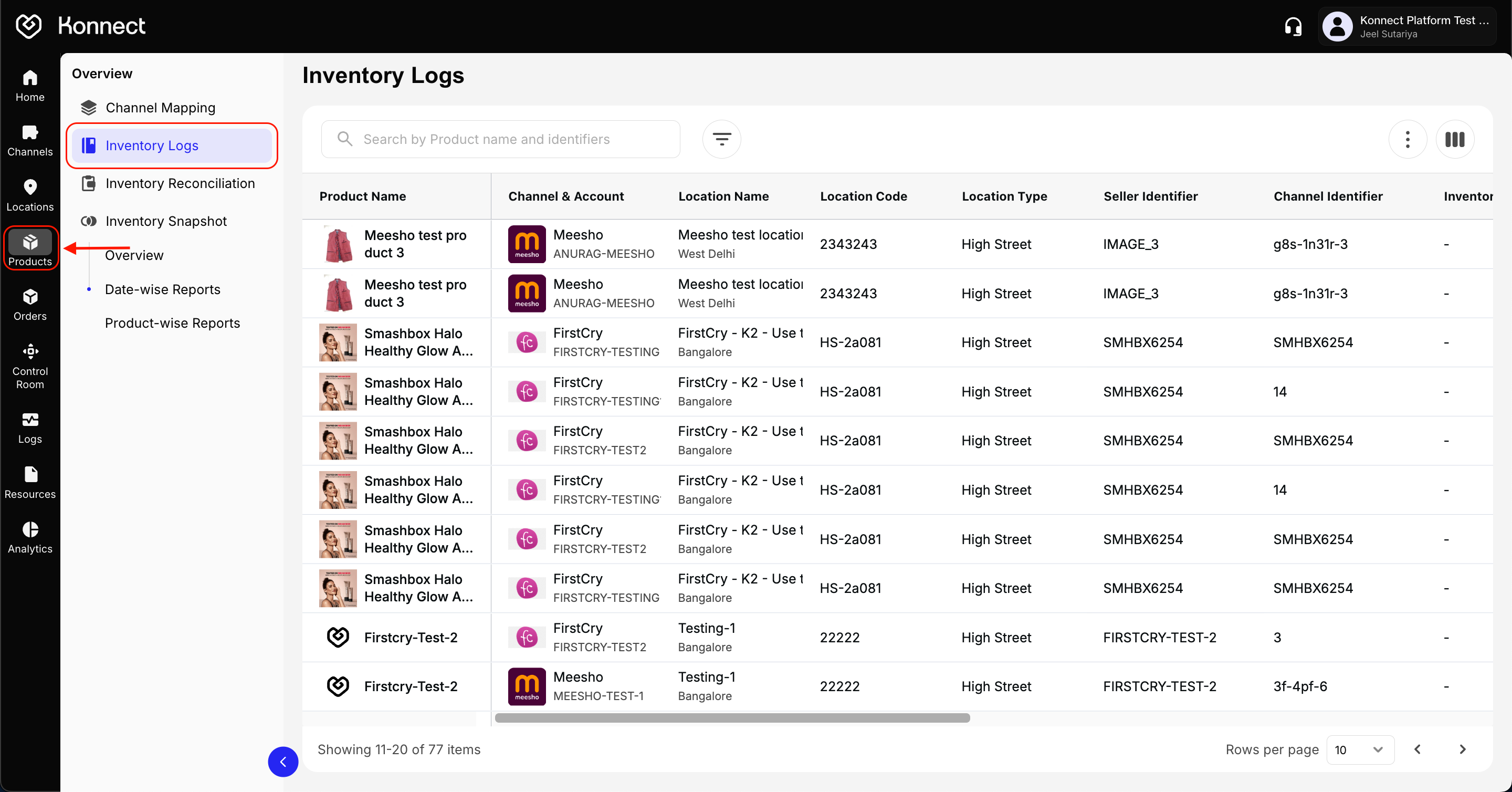 Accessing Unified Inventory Logs