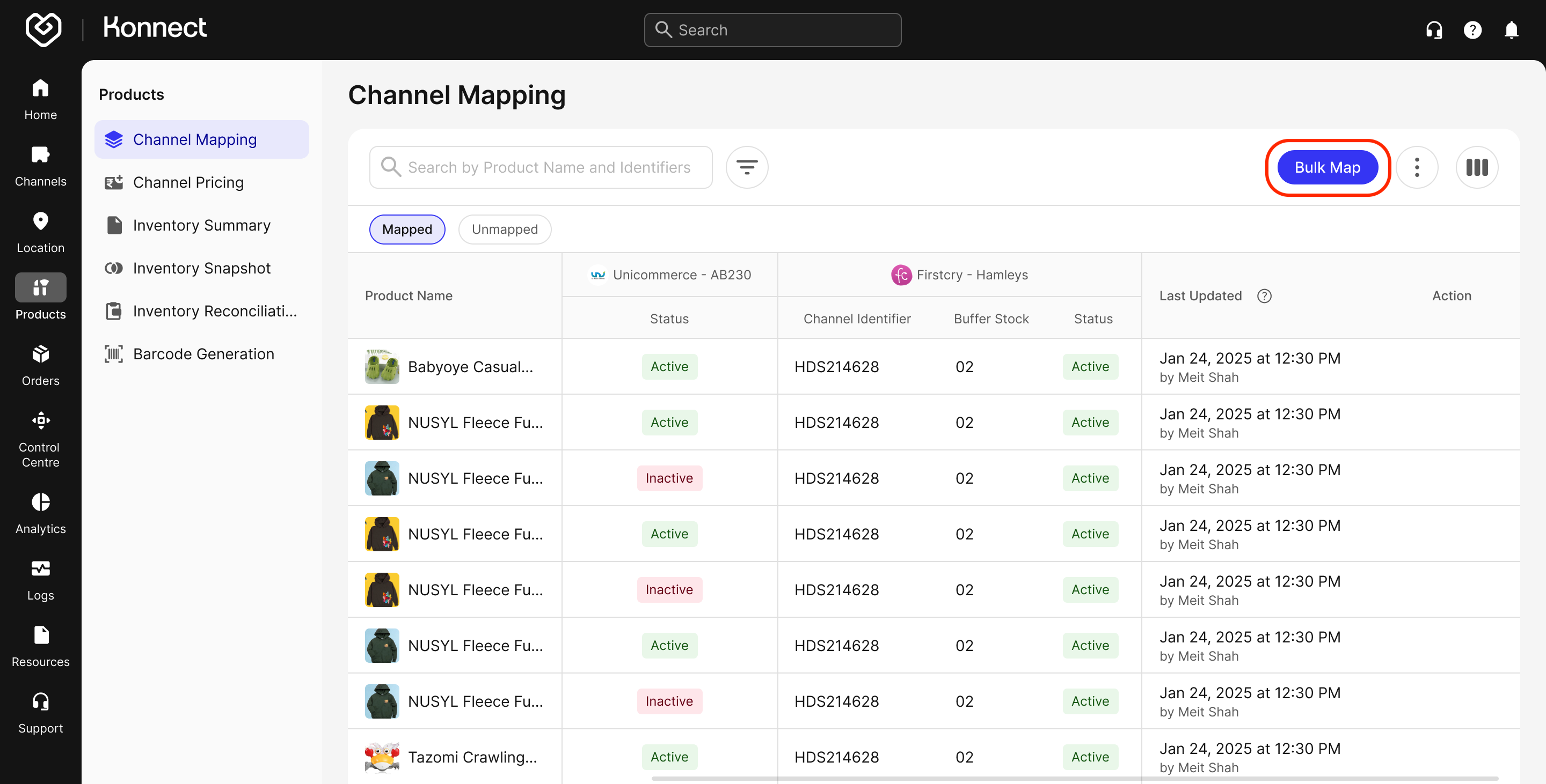 Bulk Map Navigation