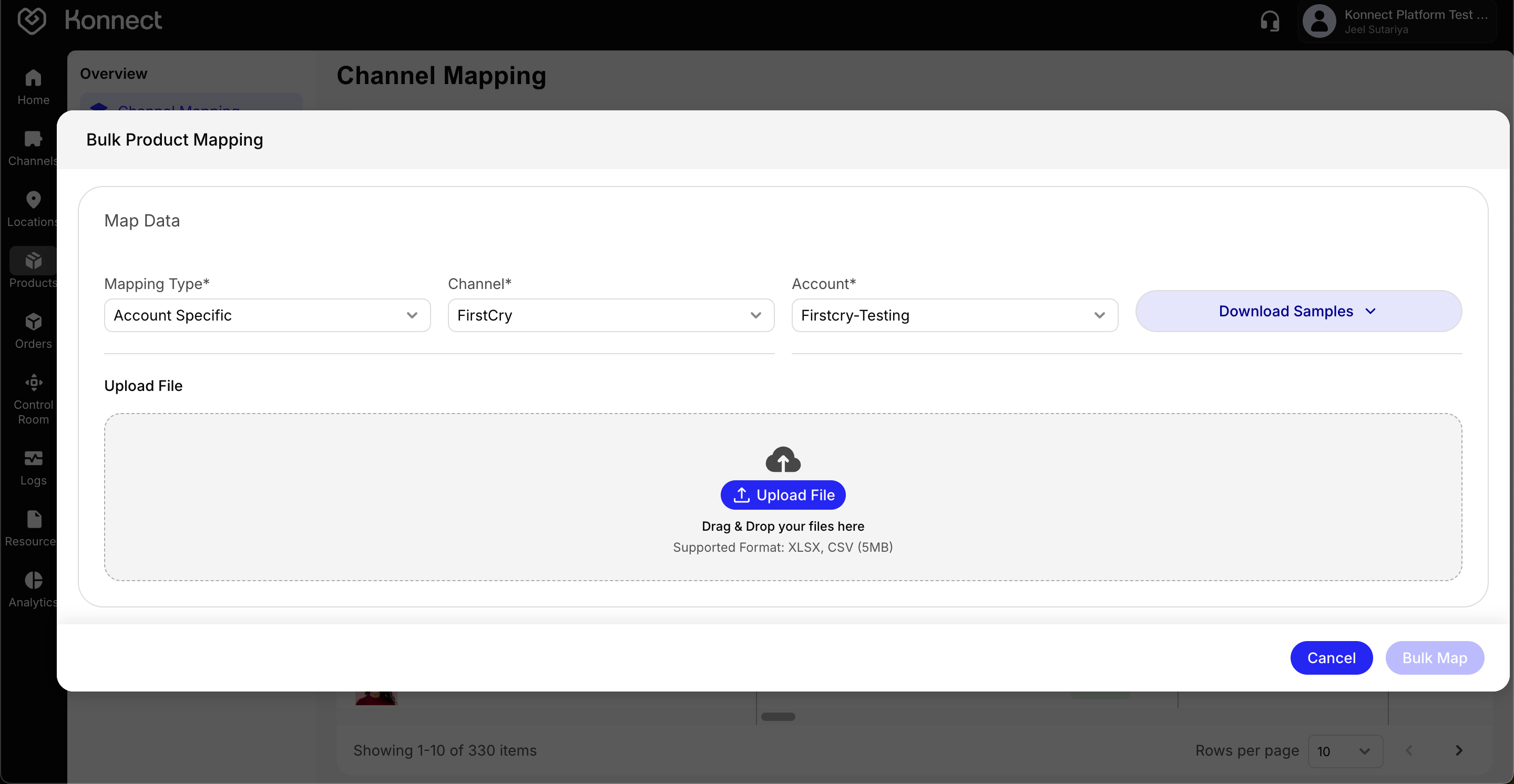 Bulk Mapping Types