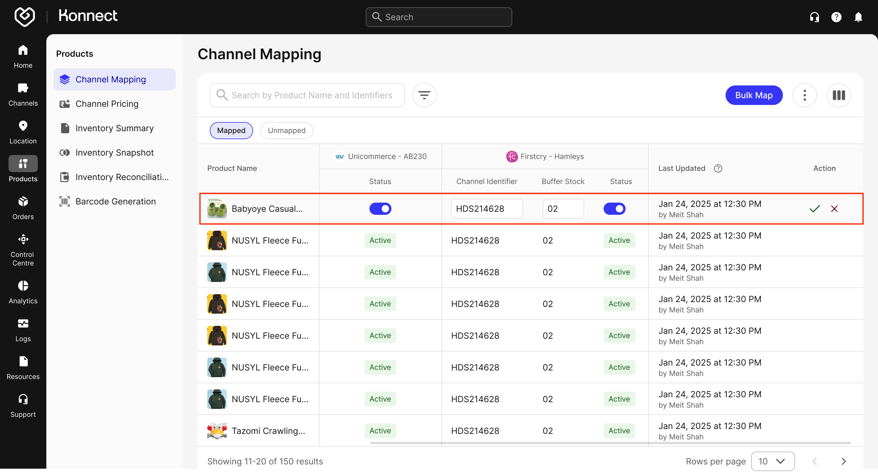 Editing Channel Mappings
