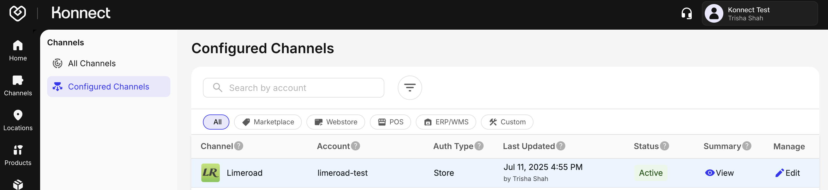 Limeroad Configure Channel