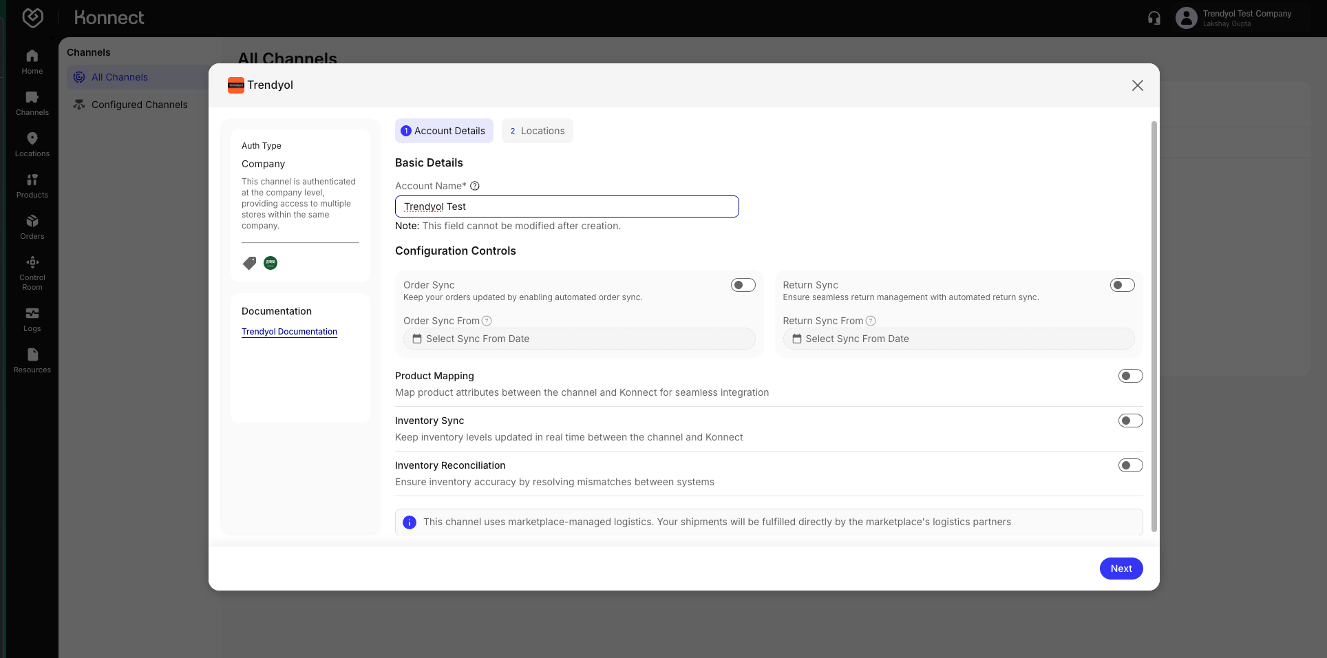Configure Trendyol on Konnect