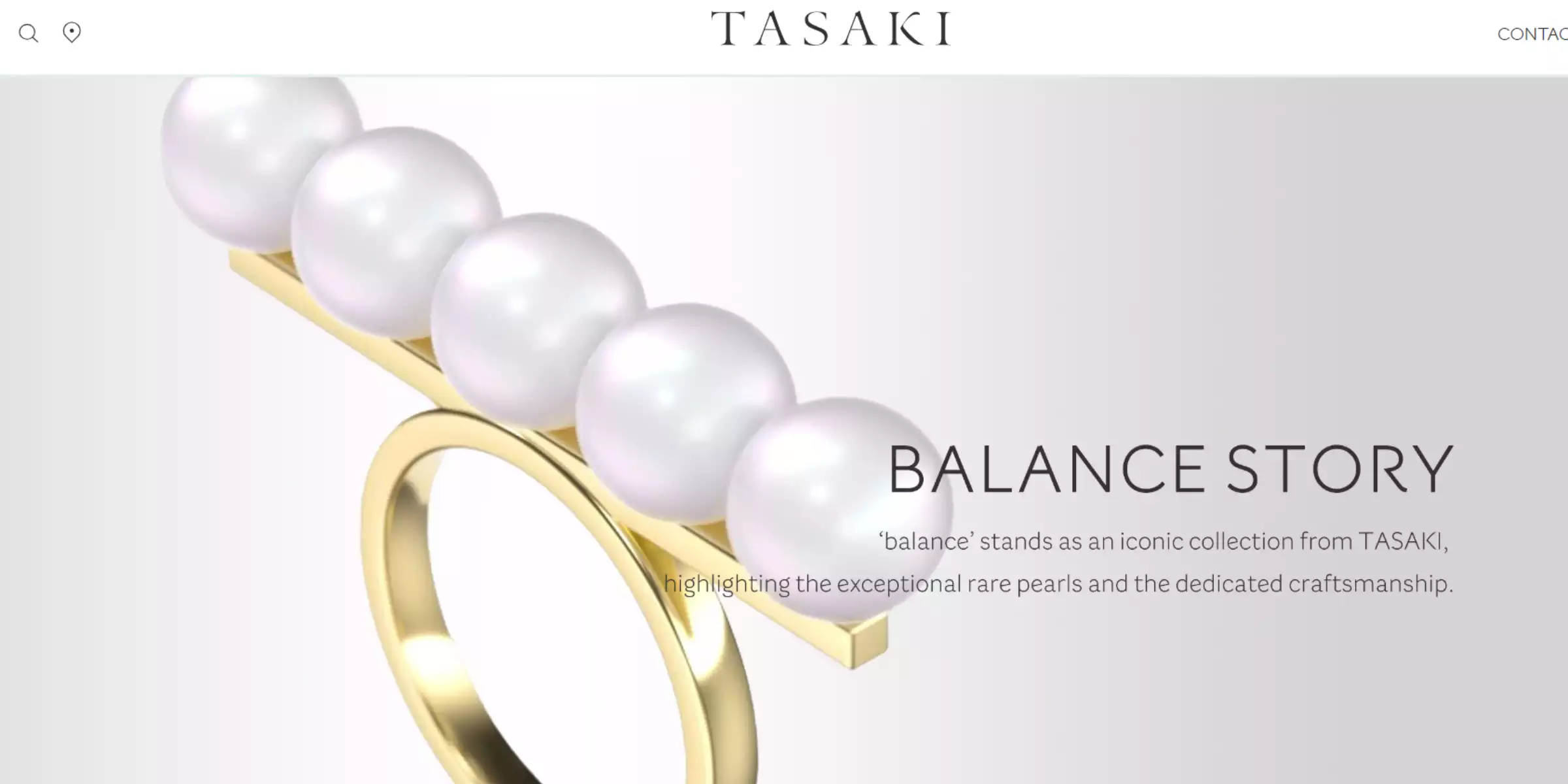 Home page of TASAKI