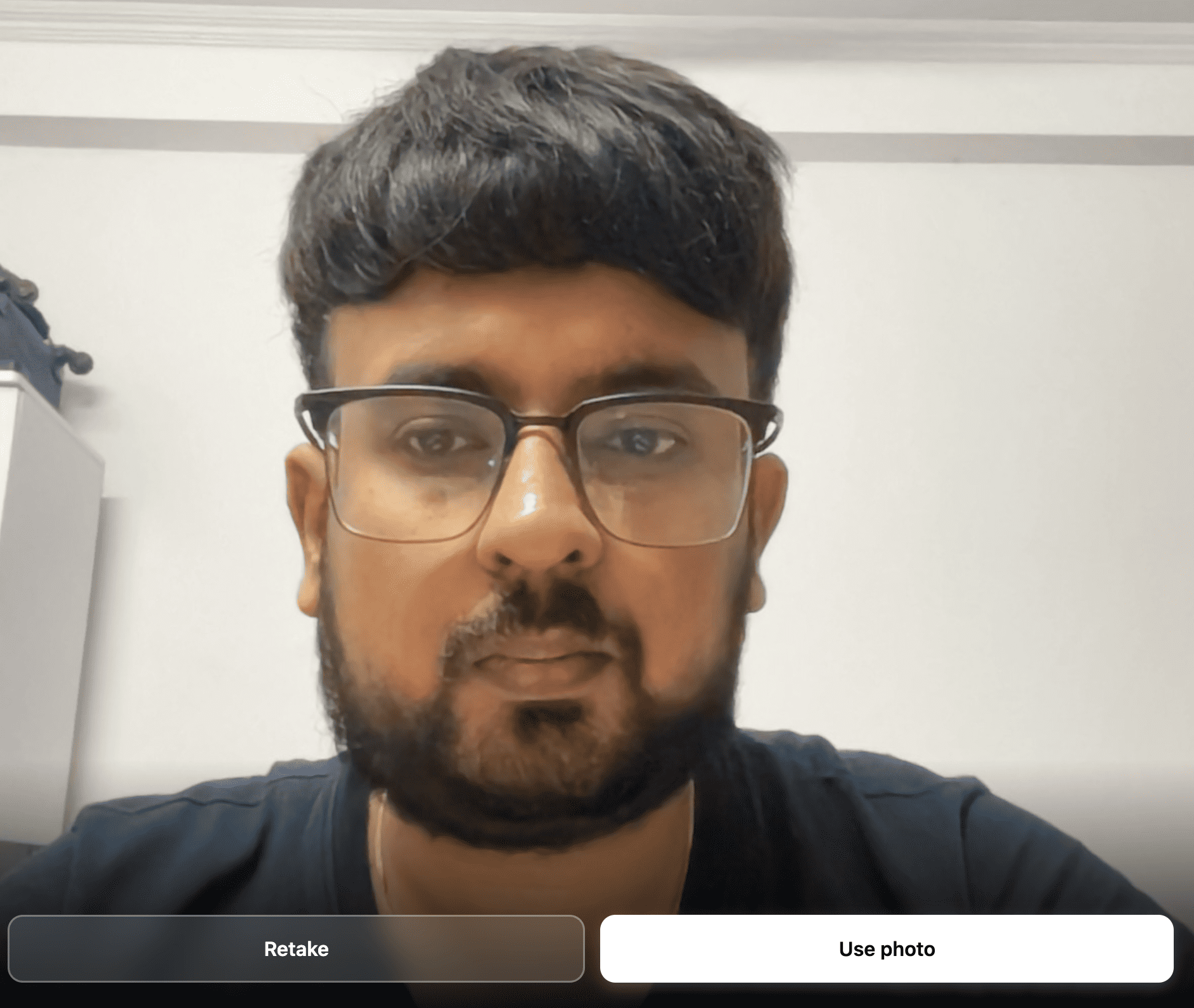 Review retake and use photo