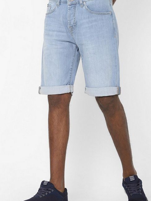 Men's Norton carrot blue denim shorts
