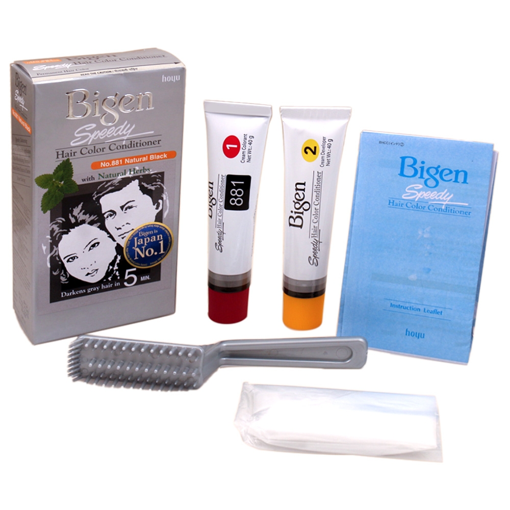 Bigen Speedy Hair Color Conditioner, Natural Black (881) 80 g