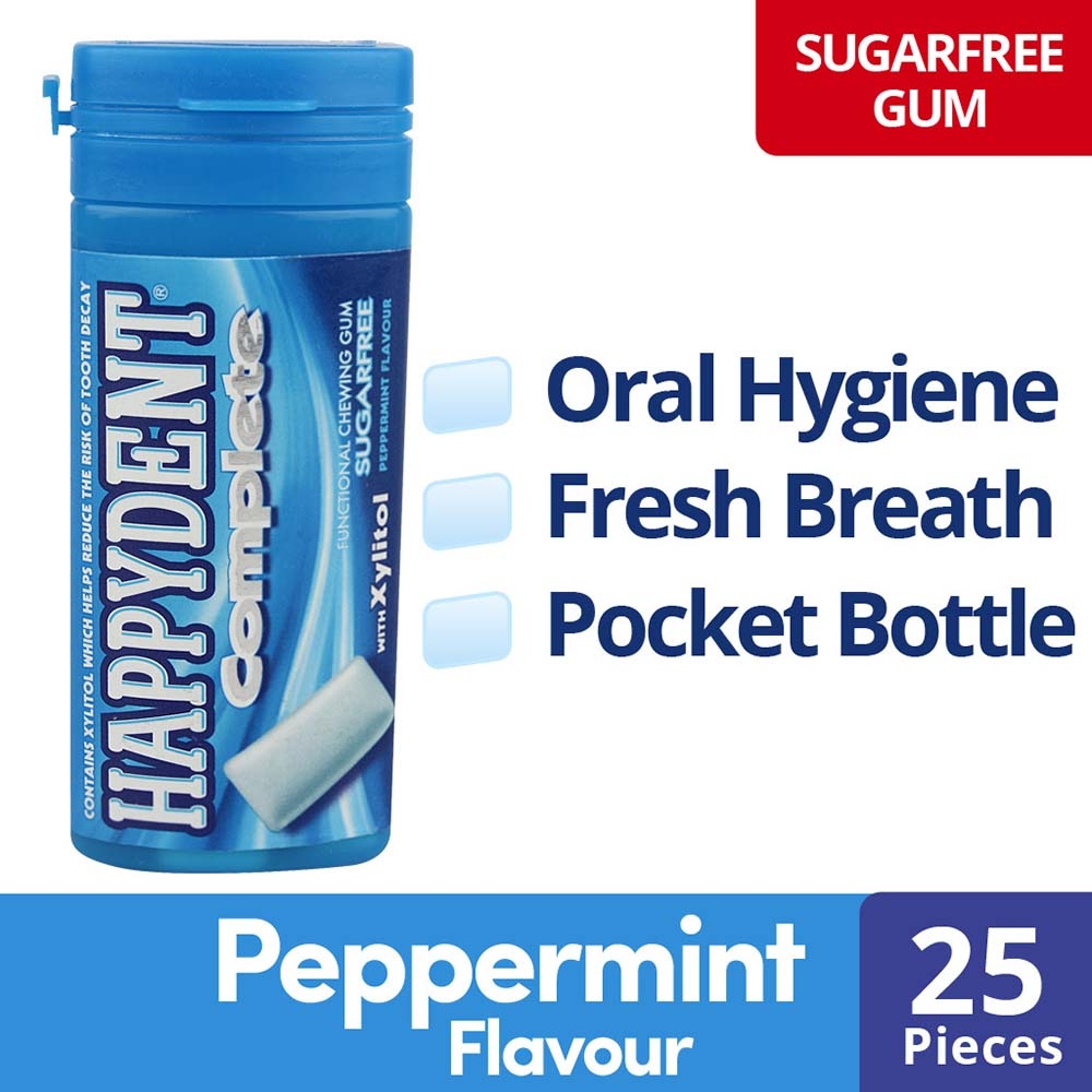 Happydent Complete Peppermint Chewing Gum 27.5 g