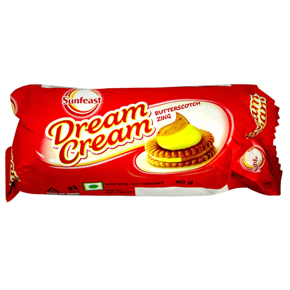 Sunfeast Dream Cream Butterscotch Cream Biscuits 60 g