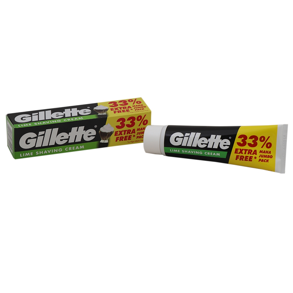 Gillette Lime Shaving Cream 70 g (Get 33 Extra Free)