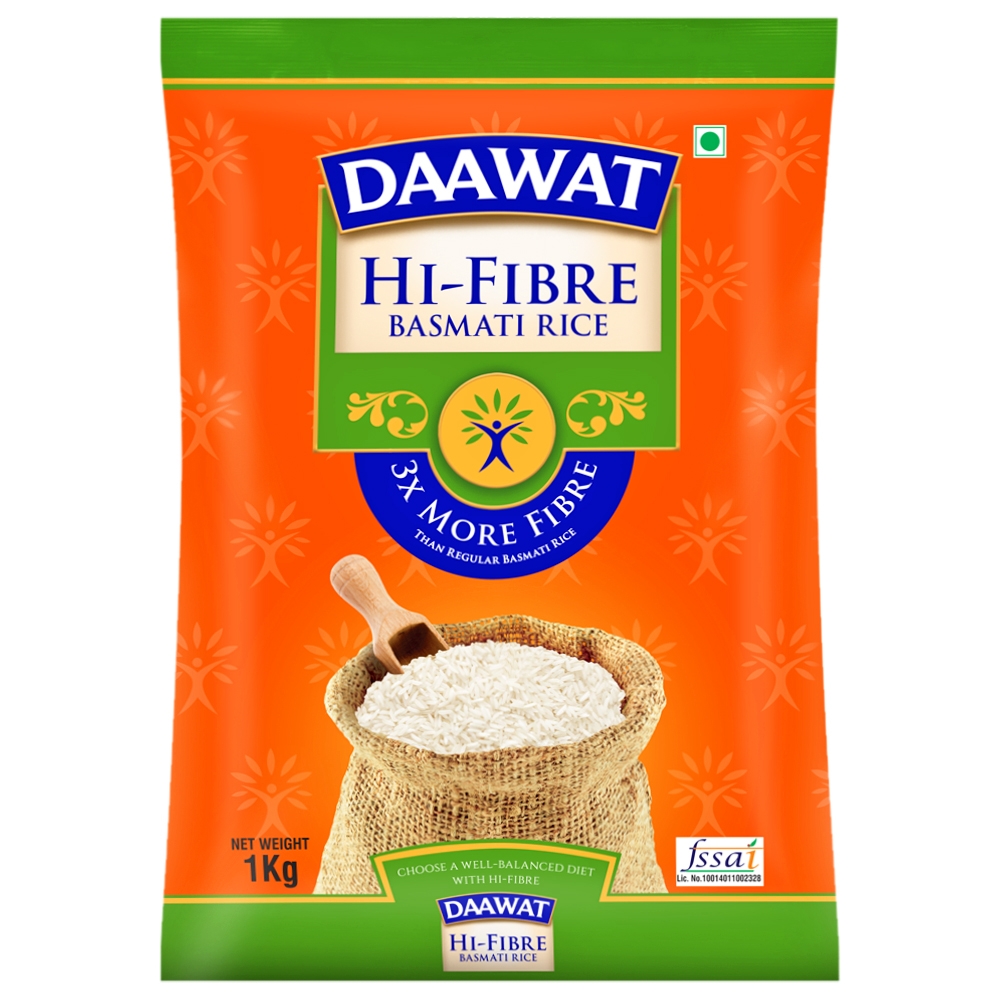 Daawat Hi Fibre Basmati Rice 1 kg