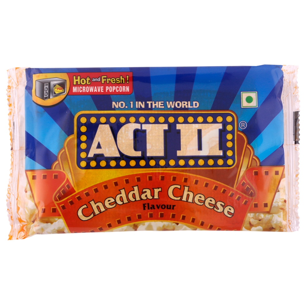 Act II Cheddar Cheese Microwave Popcorn 33 g (Buy 2 Get 1 Free)