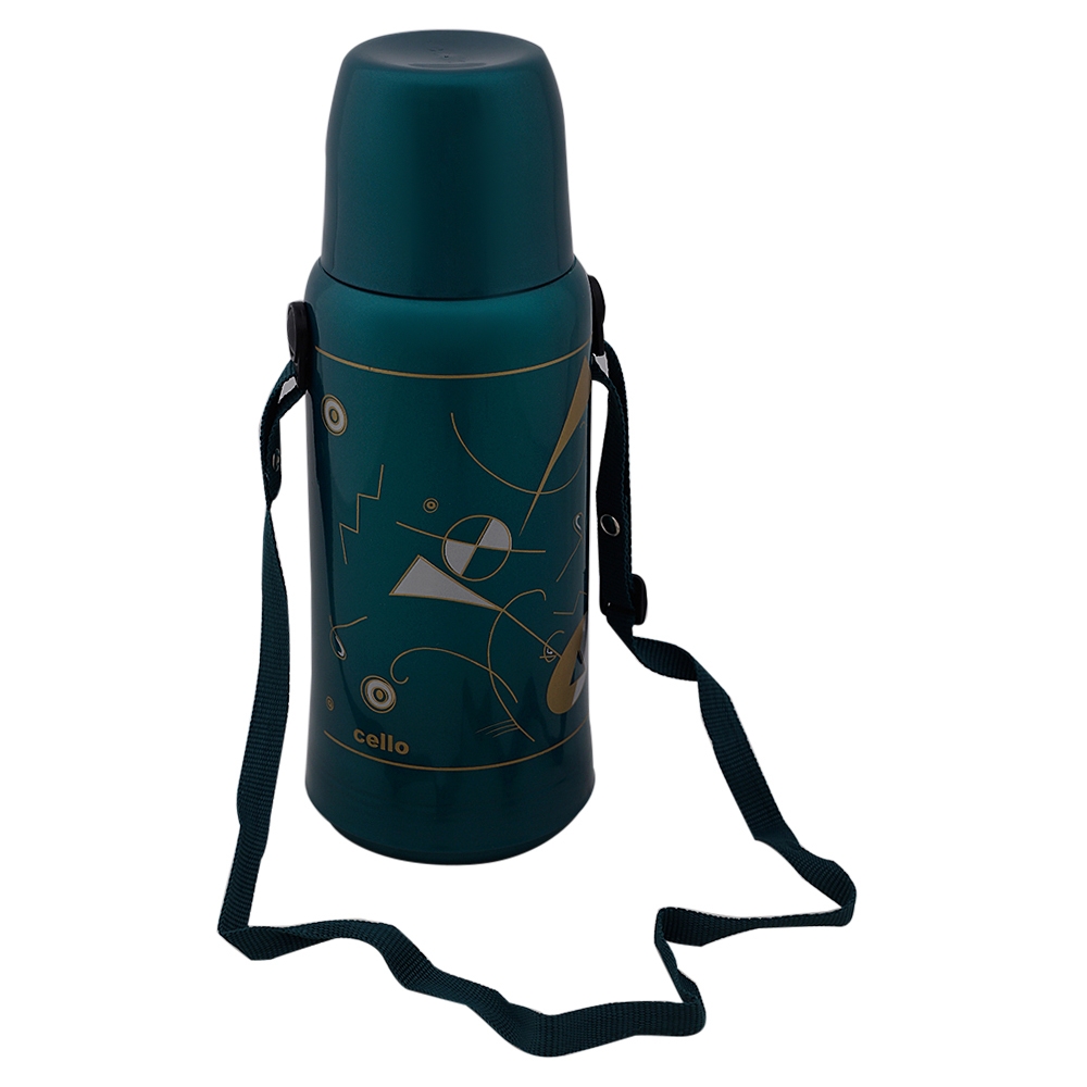 Cello Orchid Green Cylindrical Flask 1 L