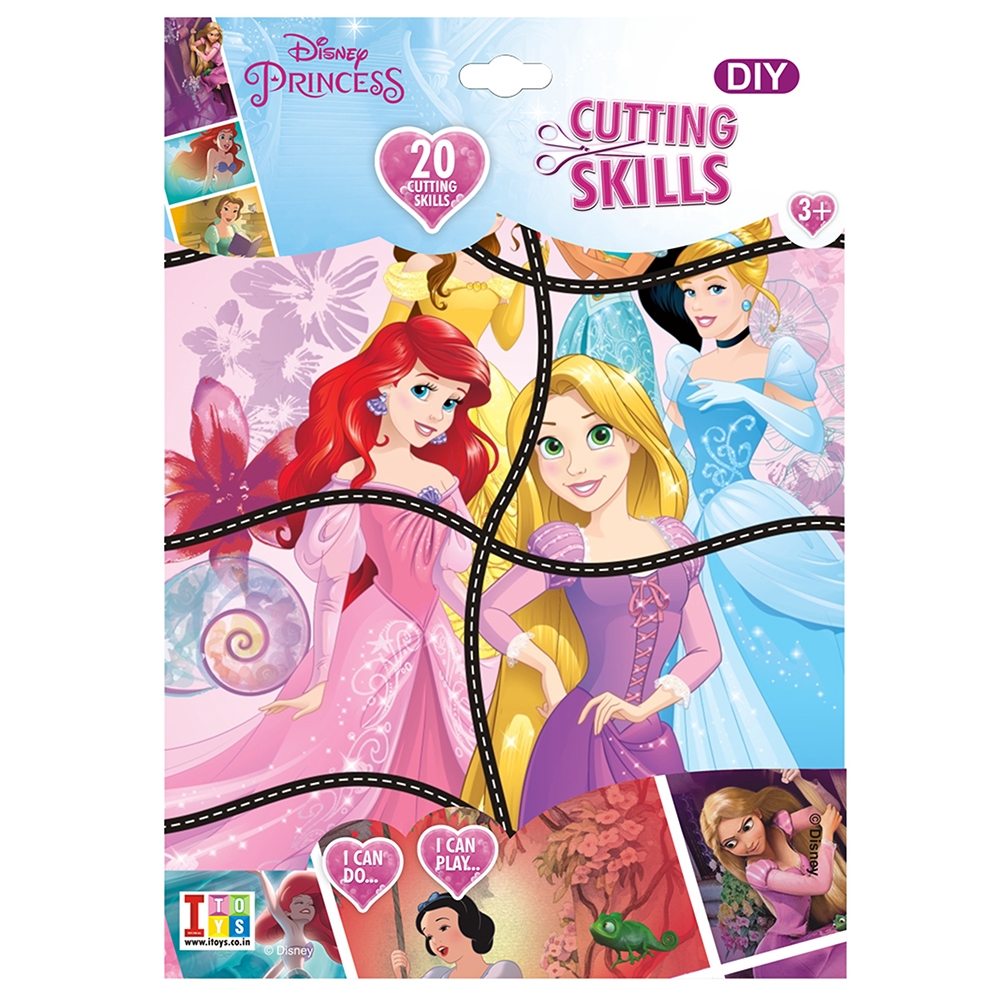 Disney Princess Cutting Skills DIY Craft With Scissor (3+ yrs)