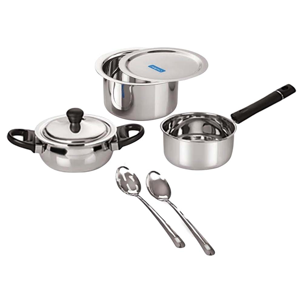 Neelam Stainless Steel Cookware Set (7 pcs) Buy 60 eaches at Rs.1175