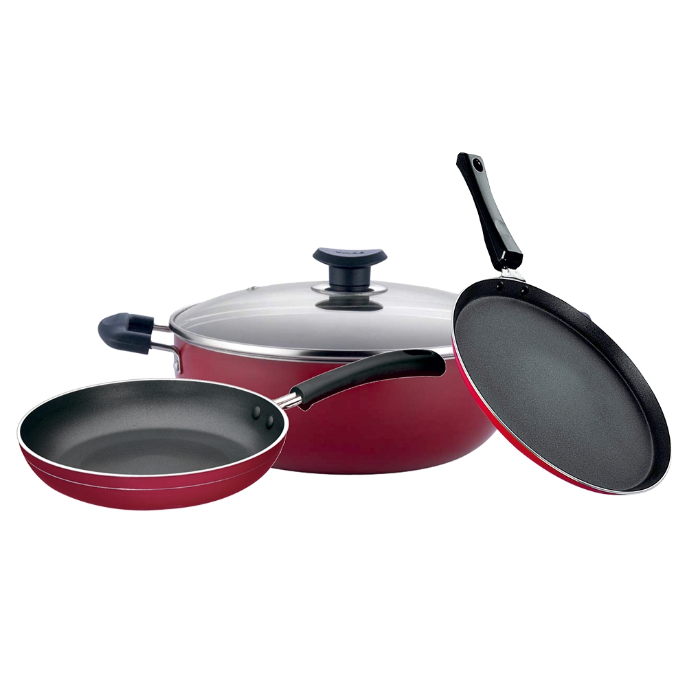 Melina Induction Base Cookware Set with Glass Lid (4 pcs) Buy 60