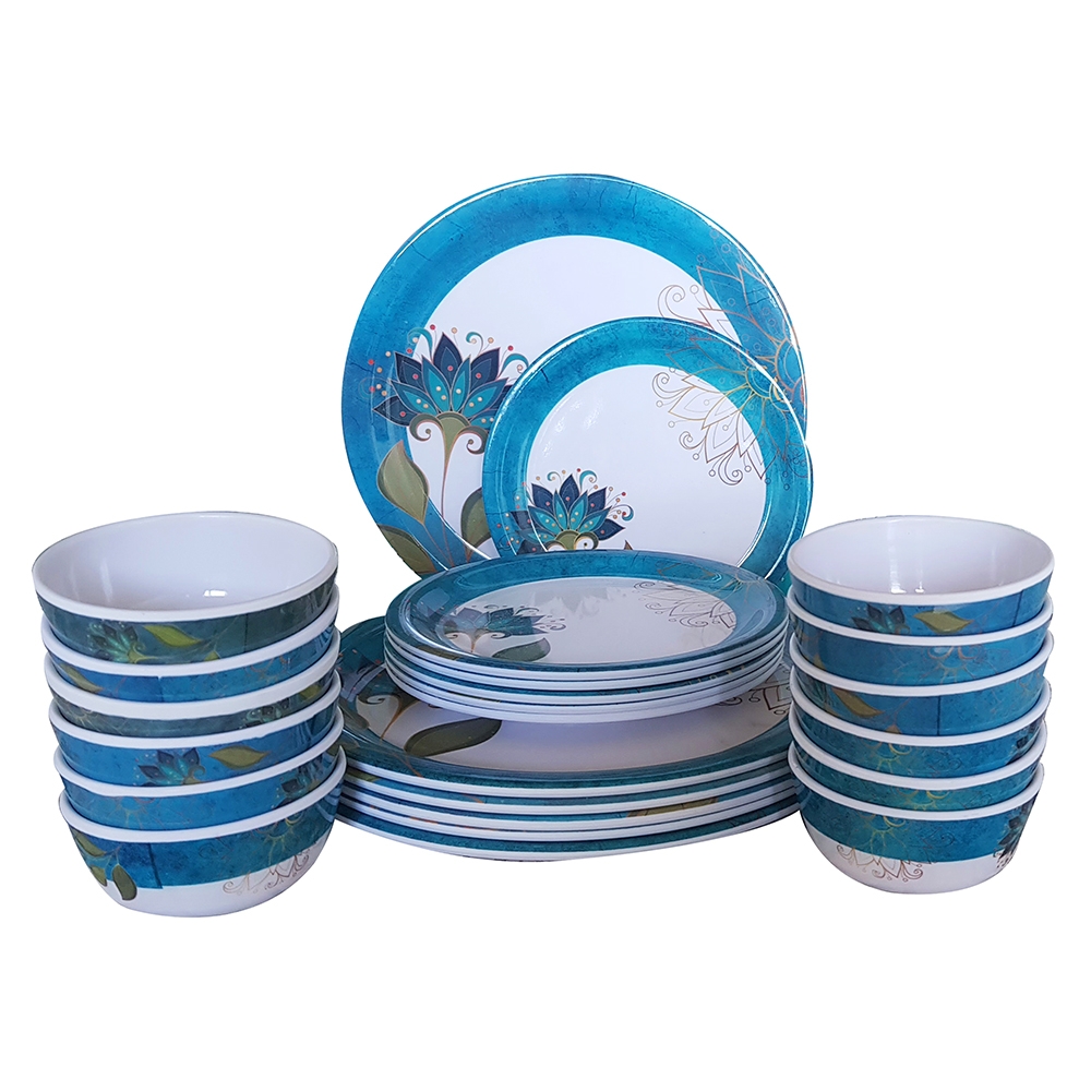 ESSENWARE MELAMINE ACROWARE 24 PCS DINNER SET WHITE ASSORTED Buy 64