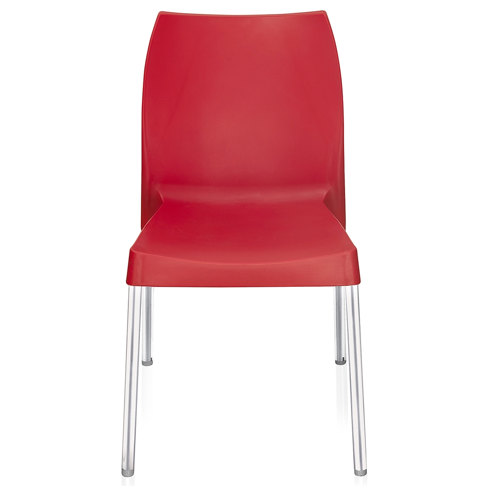Nilkamal Novella Bright Red Without ArmRest Chair
