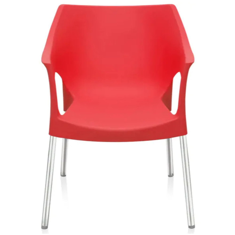 Nilkamal Novella Bright Red ArmRest Chair