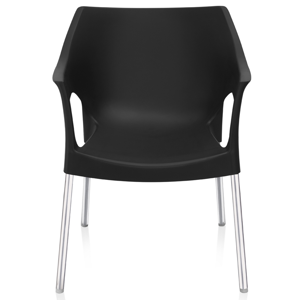Nilkamal Novella Black ArmRest Chair
